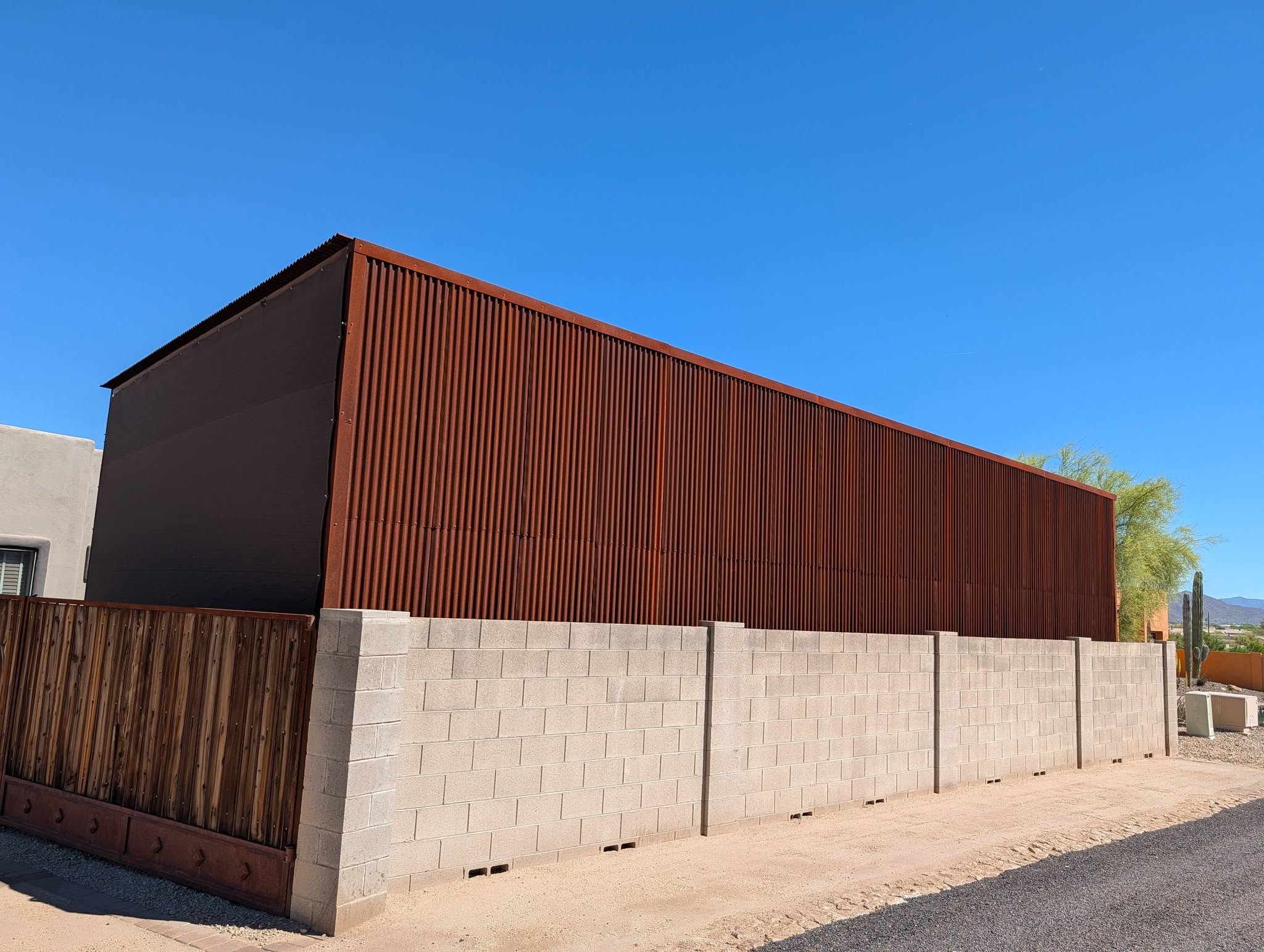 Rust Red Metal Barn Arizona